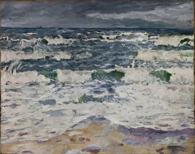 Zeegezicht, ca. 1907 (olieverf op doek) door Max Beckmann