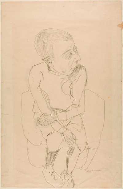 Zittende Jongen door Max Beckmann
