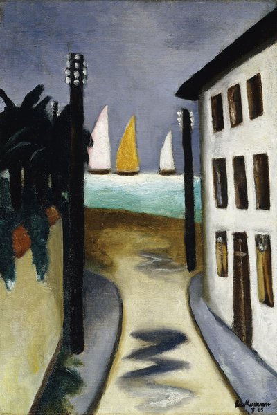 Klein Landschap, Viareggio door Max Beckmann