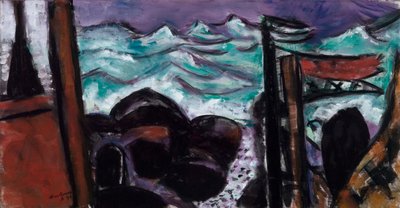 Kleine Stormachtige Zee door Max Beckmann