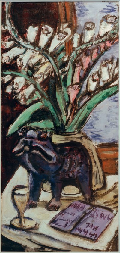 Stilleven met vingerhoed door Max Beckmann
