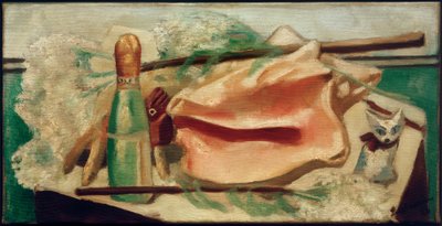 Stilleven met Roze Schelp door Max Beckmann