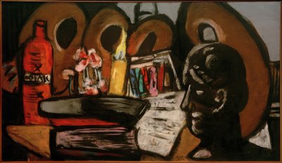 Stilleven met paletten door Max Beckmann