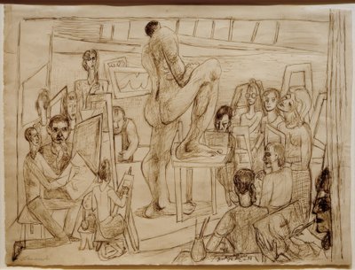 Studenten door Max Beckmann