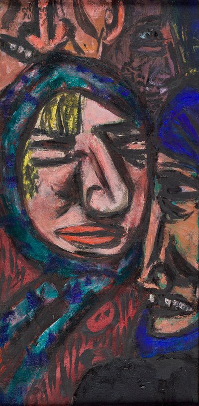 The Bowery door Max Beckmann