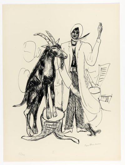 De Bok, plaat negen uit Dag en Droom door Max Beckmann
