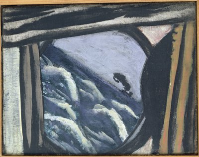 Uitzicht vanuit het scheepsluik door Max Beckmann