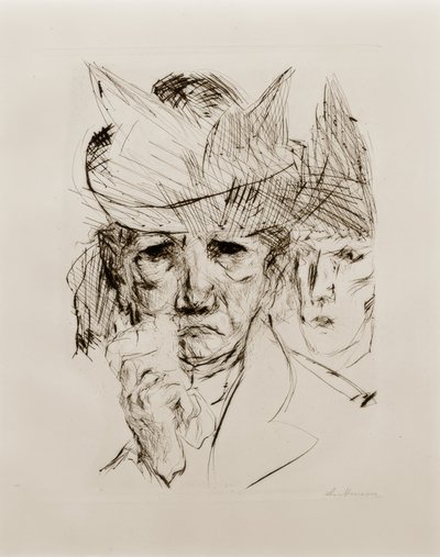 Huilende vrouw door Max Beckmann