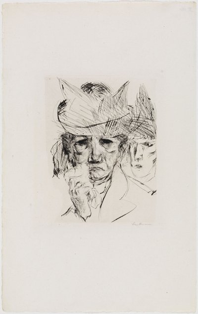 Huilende vrouw door Max Beckmann