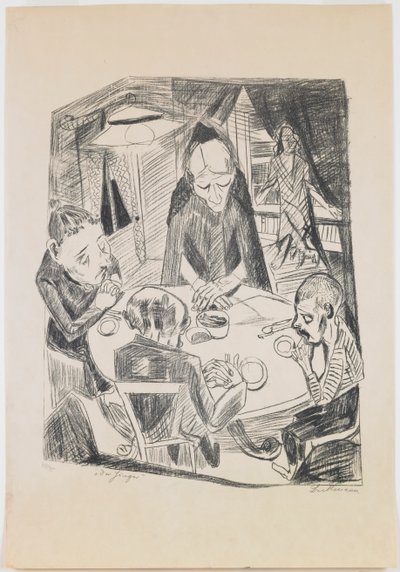 plaat 5: Honger door Max Beckmann