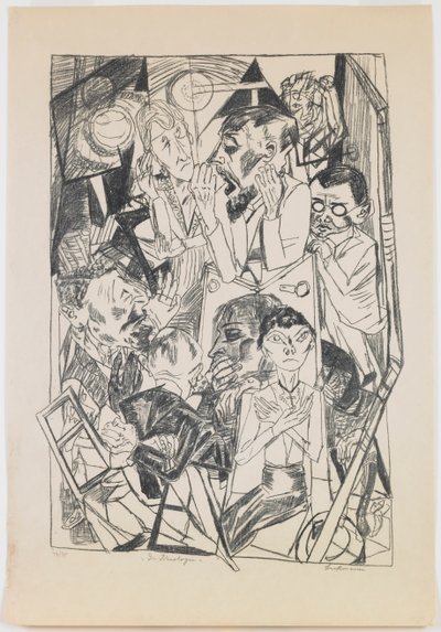 plaat 6: De ideologen door Max Beckmann