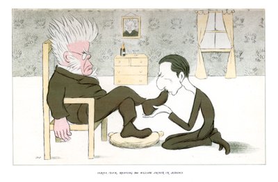 Henrik Ibsen, Ontvangt Mr. William Archer in Audiëntie, 1904 door Henry Maximilian Beerbohm