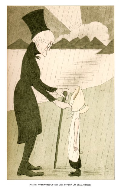 William Wordsworth in het Lake District, bij Kruisdoeleinden, 1904 door Henry Maximilian Beerbohm