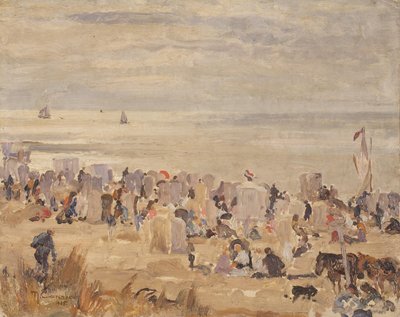 Op het strand door Max Clarenbach