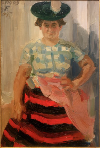 Miesbacherin door Max Feldbauer