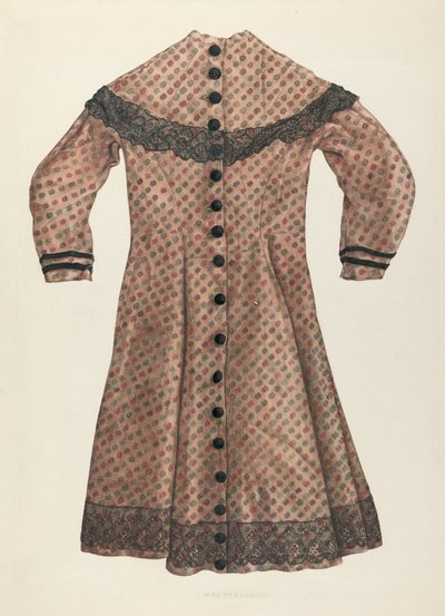 Challis meisjesjurk, ca. 1937 door Max Fernekes