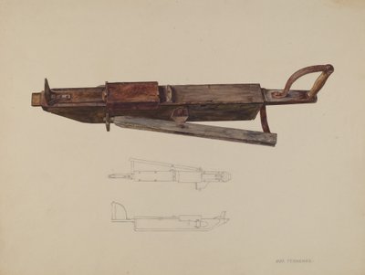 Maïsplanter, ca. 1938 door Max Fernekes