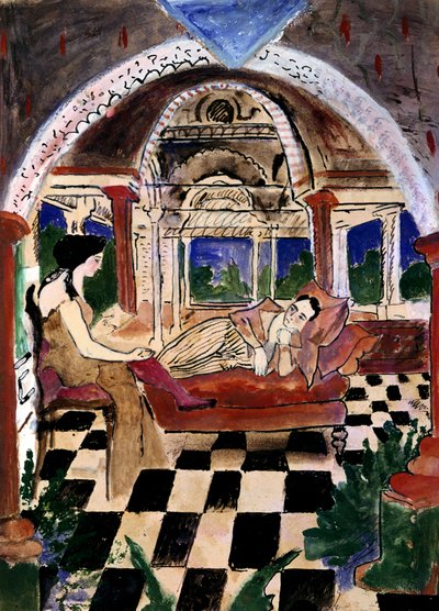 Apollinaire en zijn Muze, ca. 1900-1944 door Max Jacob