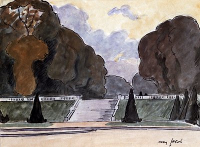 De Tuin in Luxemburg, c1900-1944 door Max Jacob