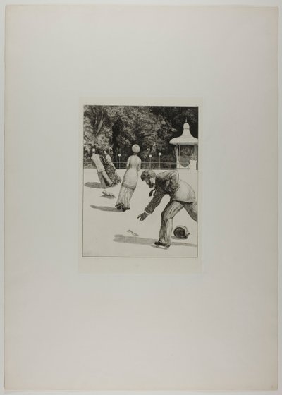 Een handschoen: Actie door Max Klinger
