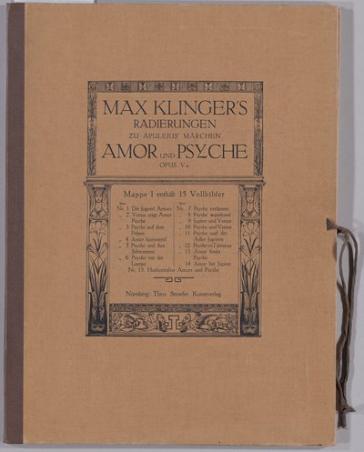 Amor en Psyche door Max Klinger