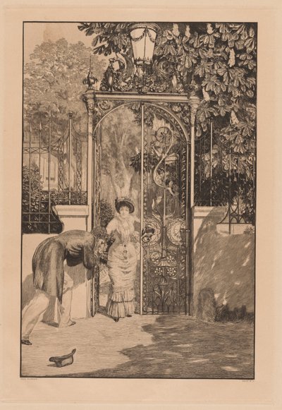 Bij de Poort Am Thor, 1887 door Max Klinger