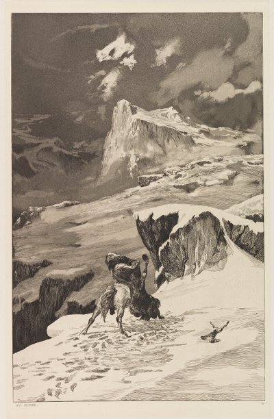 Vechtende centauren, plaat V uit Intermezzos, Opus IV..., 1881 door Max Klinger