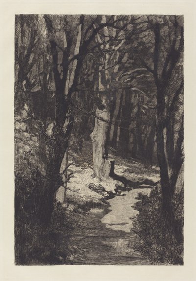 In het bos door Max Klinger