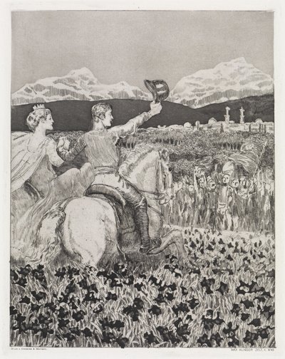 In eigen land (Tent, opus XIV, deel 2, nr. 43) door Max Klinger