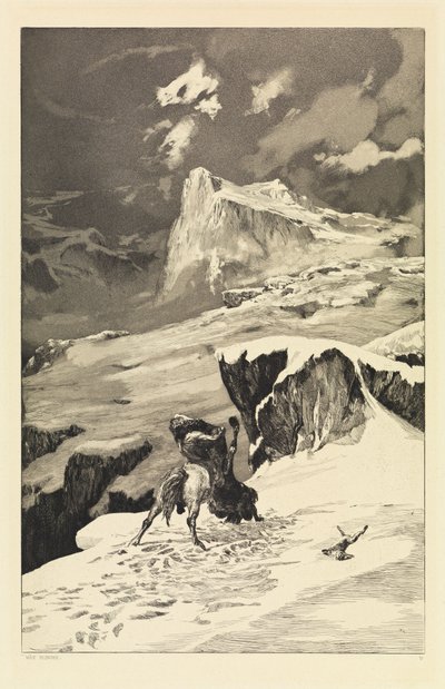 Vechtende centauren (Intermezzi, Opus IV, plaat 5) door Max Klinger
