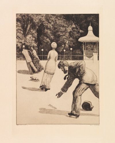 Opus VI, uit Parafrase op het vinden van een handschoen, 1881 door Max Klinger