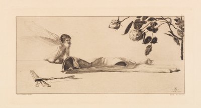 Opus VI, uit Parafrase op het vinden van een handschoen, 1881 door Max Klinger