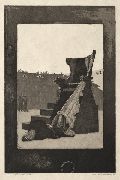 Vom Tode I, (Opus II, 1889) Nr. 6 door Max Klinger
