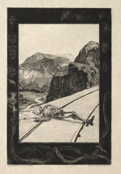Vom Tode I, (Opus II, 1889) nr. 8 door Max Klinger