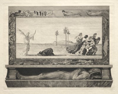 Vom Tode I, Opus II, 1889 Nr. 10 door Max Klinger