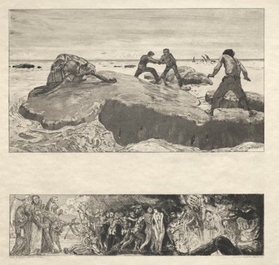 Vom Tode I, Opus II, 1889 Nr. 2 door Max Klinger