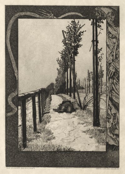 Vom Tode I, Opus II, 1889 nr. 4 door Max Klinger