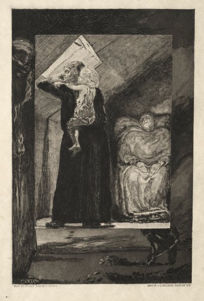 Vom Tode I, Opus II, No. 9 door Max Klinger