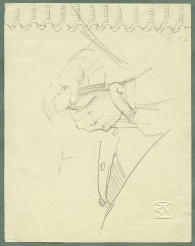 Handstudie door Max Kurzweil