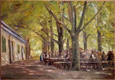 Een landelijke brouwerij in Branneburg in Beieren in 1893 door Max Liebermann
