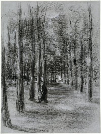 Allee in Laren door Max Liebermann