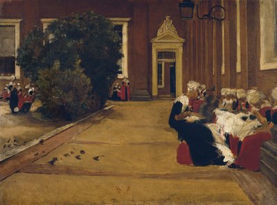 Amsterdams Wezenmeisje (Studie) door Max Liebermann