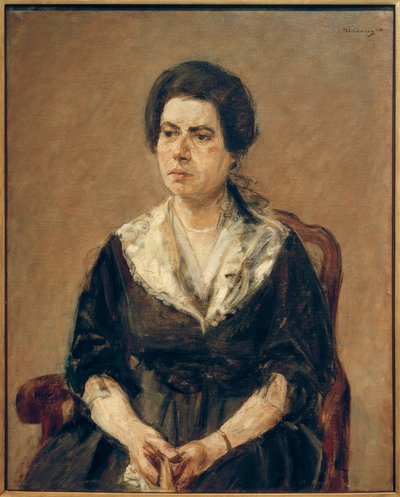 Portret van mevrouw Julie Elias, geb. Levi door Max Liebermann