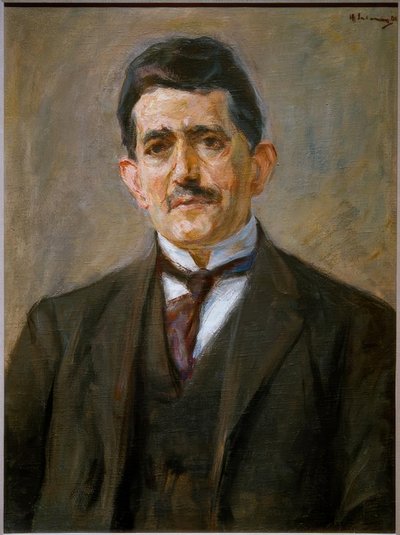 Portret van uitgever Bruno Cassirer door Max Liebermann