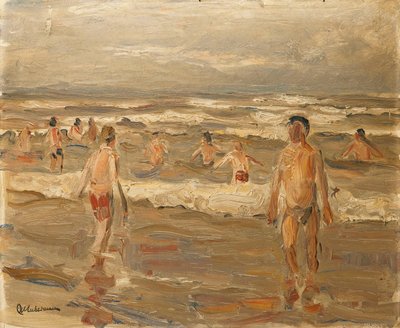 Badende Jongens in de Zee door Max Liebermann