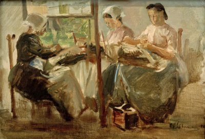 Brabantse kantklosters door Max Liebermann