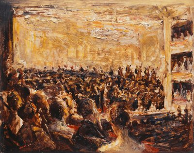 Concert in de opera, 1923 door Max Liebermann
