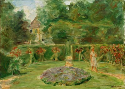 Het ronddeel in de haagtuin door Max Liebermann