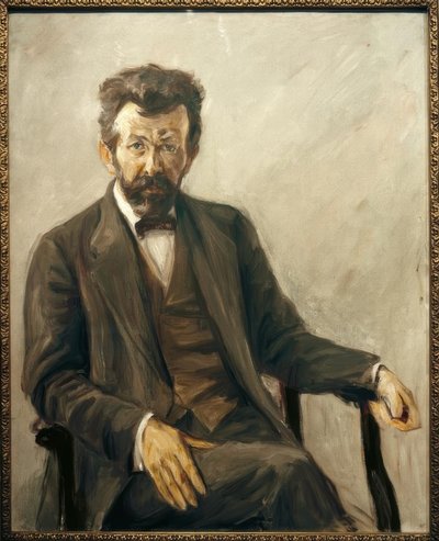 De dichter Richard Dehmel door Max Liebermann