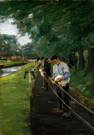 De touwbaan in Edam door Max Liebermann